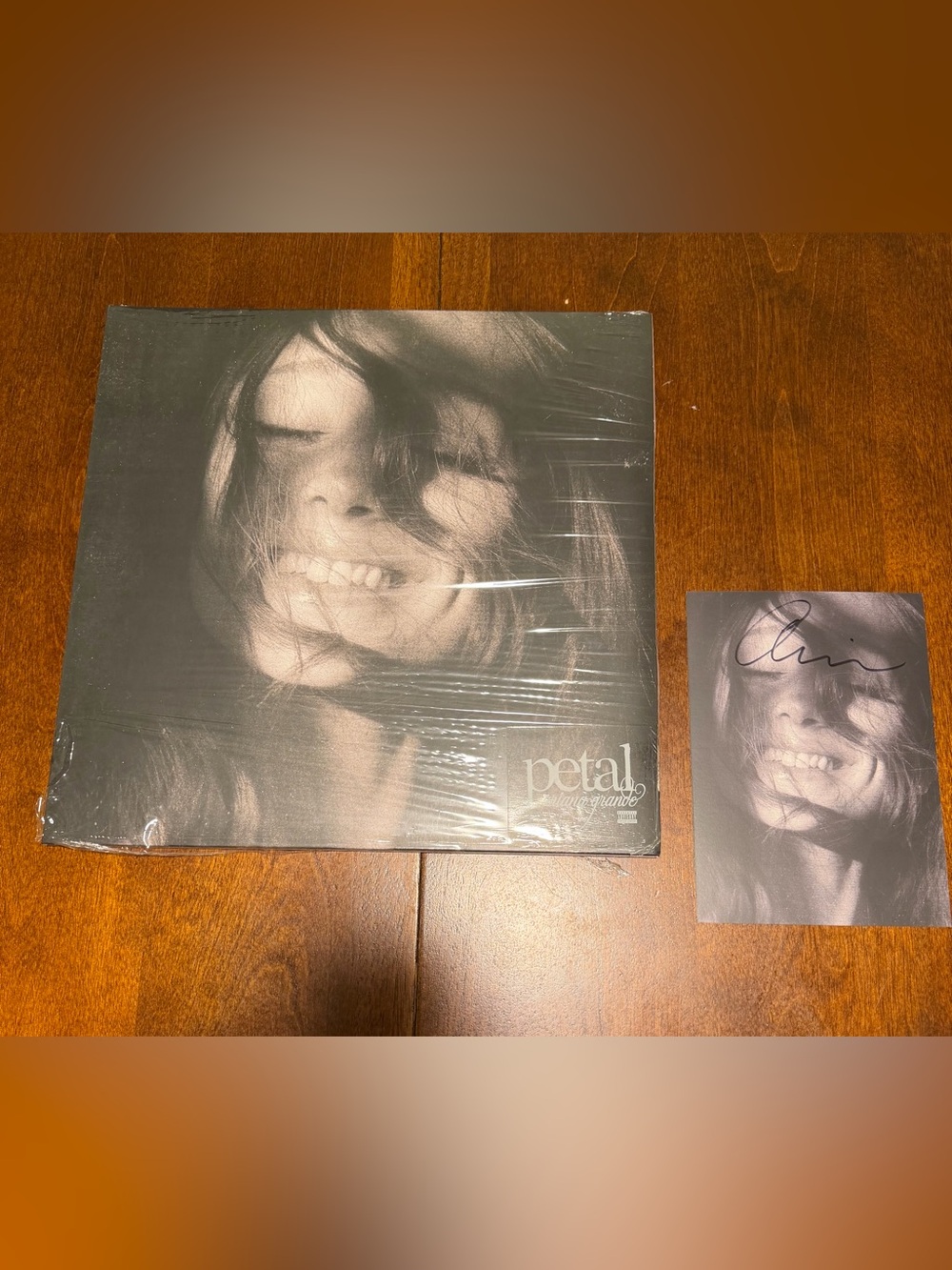 Ariana Grande Petal Vinyl SIGNED INSERT